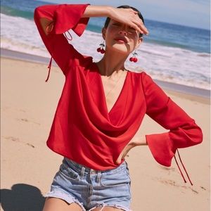 NWT Finders Keepers Red Blouse
